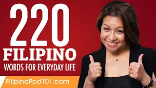 220 Filipino Words for Everyday Life - Basic Vocabulary #11