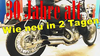 Oldtimer Motorrad Restaurierung in 2 Tagen Teil 2 Yamaha Virago 535