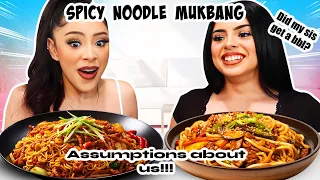 SPICY NOODLE MUKBANG| ASSUMPTIONS ABOUT US!