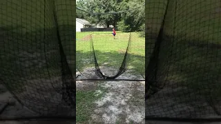 8 year old throws 50 mph gas 🔥