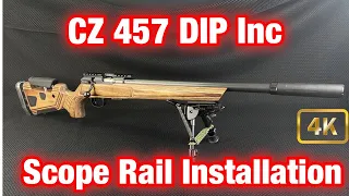 Installing a DIP Scope Rail on a CZ 457 .22LR Rifle