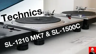 Side by side: Technics SL-1210 MK7, SL-1500C & SL-1200GR