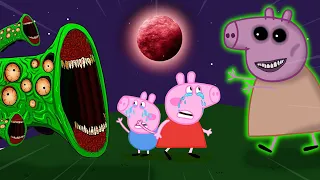 Zombie Apocalypse | Peppa surrounded by Zombie monsters | Peppa Pig Funny Animation