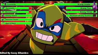 Rise of the Teenage Mutant Ninja Turtles: The Movie (2022) Final Battle with healthbars 1/4