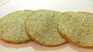 МАКОВЫЙ БИСКВИТ ( удачный рецепт). Poppy biscuit (the correct recipe)