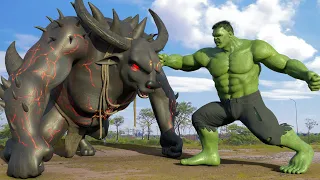 Hulk vs Buffalo Monster - Best Fight Scene - Hulk Smash | Transformers: Rise of The Beasts