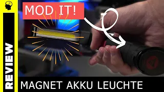 Magnetische Akkulampe getestet und zerlegt - Umbauidee!