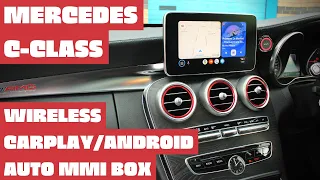 Here's a Mercedes W205 C-Class with Wireless Apple CarPlay and Android Auto | MMI BOX SHOWCASE