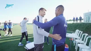 Барриос в «Зените»: знакомство с командой / Wilmar Barrios en Zenit: primer dia