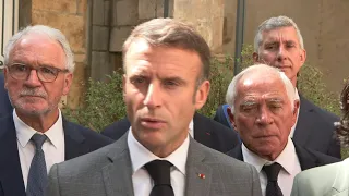 Macron: "C'est ma place" d'aller à la messe du pape à Marseille | AFP Extrait