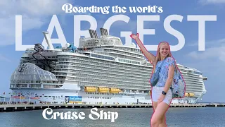 Boarding one of the World's Largest Cruise Ships! | Wonder of the Seas Vlog Part 2