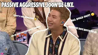 Namjoon being Petty and Savage for 4 minutes straight.