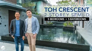 Toh Crescent: $2.95M and $3.8M Resort-Style Cluster Semi-Ds | Singapore Home Tour (Melvin & Adrian)