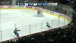 Vancouver Canucks vs St. Louis Blues Highlights 2/24/11