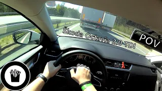 Škoda Octavia III 2.0 TDI 110 kW | POV Drive (acceleration, city, out of town and highway drive)