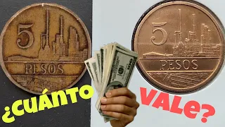 ¿CUÁNTO VALE? - Moneda de 5 pesos año 1980 a 1988, POLICARPA