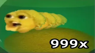 Yellow singing pufferfish but it keeps getting faster