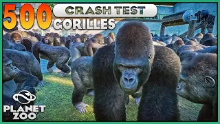 500 GORILLES (des Plaines de l'Ouest) dans un ENCLOS | CRASH TEST | PLANET ZOO