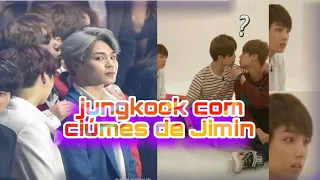 jungkook com ciúmes de Jimin  🐰🐥 #jikook #kookmin