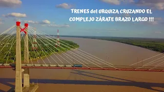 Trenes Trepando el puente del Complejo Zárate Brazo Largo!!