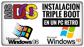 Cómo hacer una instalación triple boot: DOS, Win98 y WinXP, paso a paso.