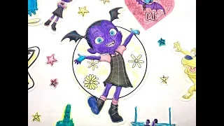 Vampirina and Her Vampire Family. Drawing and Coloring for Kids