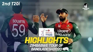 Highlights | Bangladesh vs Zimbabwe | 2nd T20I | Zimbabwe tour of Bangladesh 2020