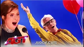 Edson & Leon: Guest Ellie Kemper BLOWN Away By 84-Year-Old Strong Man | America's Got Talent 2019