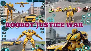 Robot Justice War: Car Jet Transform Game 2023 - Android Gameplay🤖🤖 #gameplay