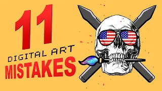 11 Digital Art MISTAKES You Are Making! 🔪