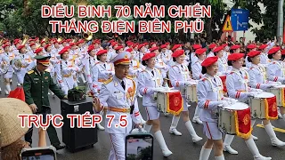 Live military parade commemorating the 70th anniversary of Dien Bien Phu victory