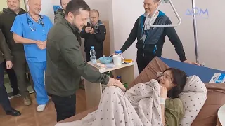 Эвакуация из Киевской области. Зеленский в больнице посетил пострадавших