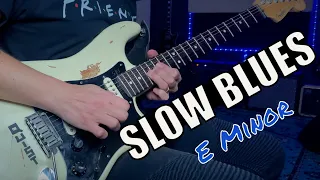 Super Slow Blues Jam | Sexy Guitar Backing Track - E Minor