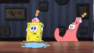 Spongebob sad because he didn't get the Promotion