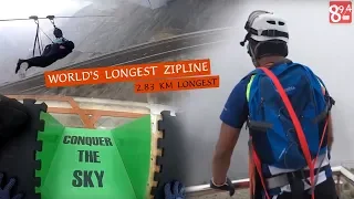 Flying the WORLD's LONGEST & FASTEST ZIPLINE at RAS AL KHAIMA,UAE