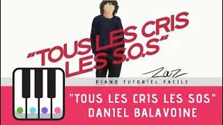 TOUS LES CRIS LES SOS - DANIEL BALAVOINE - PIANO TUTO FACILE