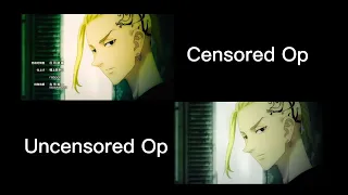 Tokyo Revengers Censored Op vs Uncensored Op Comparison