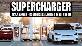 Tesla Supercharger Aktion - Kostenloses Laden & Tessi Rabatt