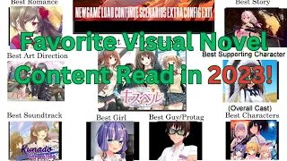 Favorite Visual Novel Content Read in 2023! | The Ange Awards