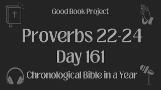 Chronological Bible in a Year 2023 - June 10, Day 161 - Proverbs 22-24