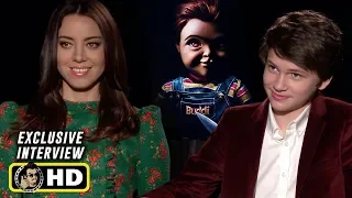 Aubrey Plaza and Gabriel Bateman Interview for Child's Play