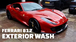 Cleaning a Ferrari 812 - Car Detailing - Maintenance Wash