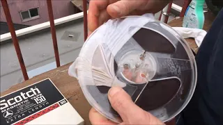 Moldy reel to reel tape rescue- How I save Mouldy old tapes that I can't bring myself to throw away.