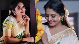 Gayathri Arun Saree Photoshoot 2024 | Gayathri Arun Vishu Kerala Saree