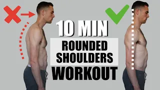 FIX Rounded Shoulders FAST | 10 Min Home Workout (INSTANT BACK & NECK PAIN RELIEF)