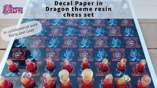 Dragon Theme Resin Chess set  -A collab with Nalla & Goat