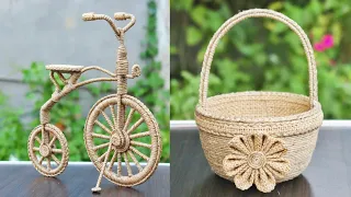 Handmade crafts with jute rope | DIY home decorating ideas handmade | Easy Home decor with jute