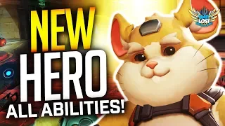 Overwatch - WRECKING BALL! (HAMMOND) Gameplay! ALL ABILITIES!