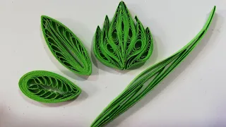 How to make quilling leaves