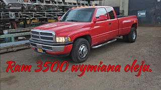 Dodge Ram 3500 wymiana oleju.